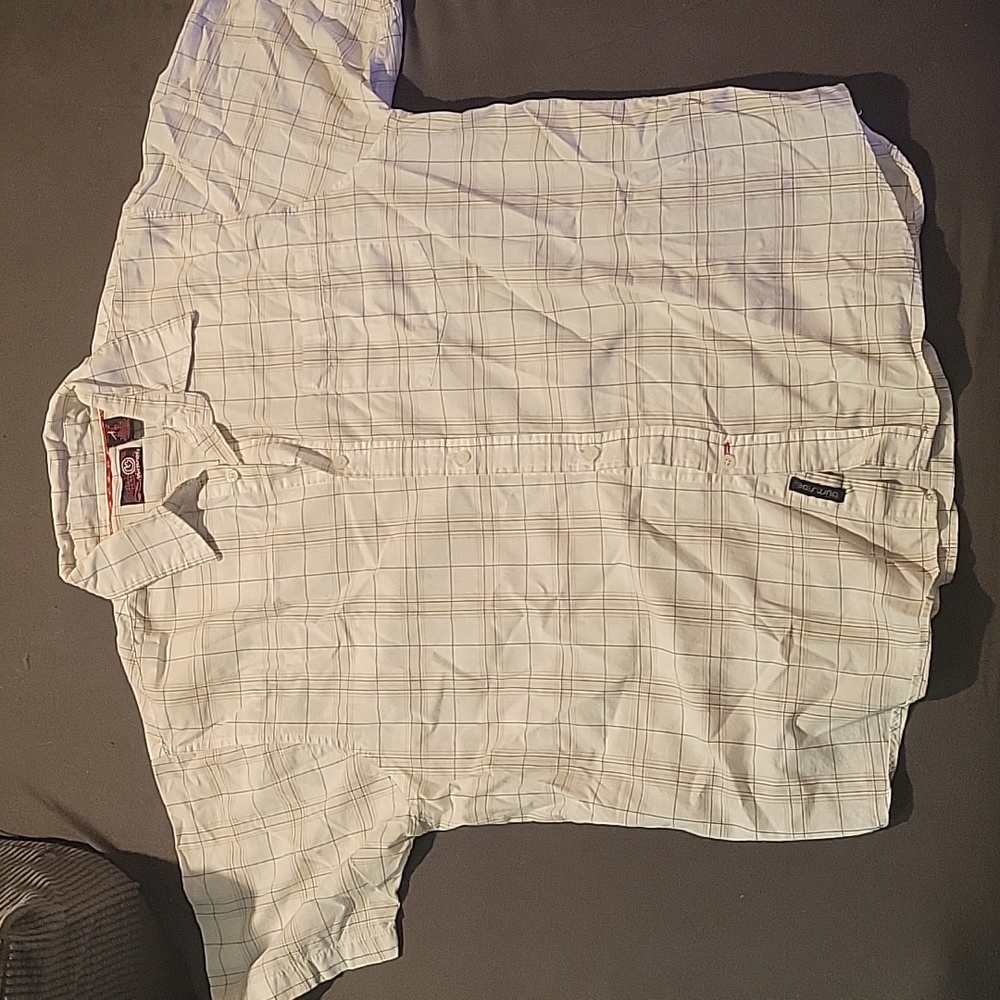 Short sleeve, Button shirt, Large